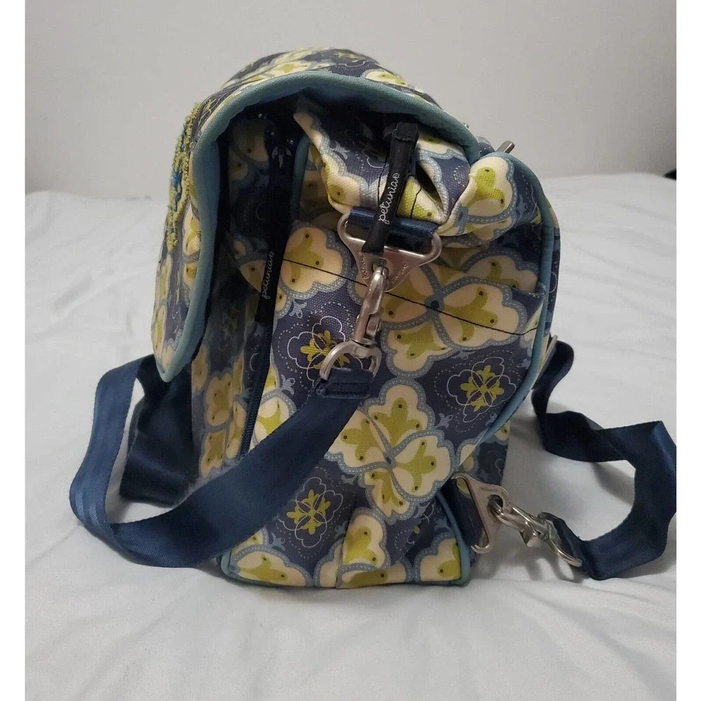 Petunia Pickle Bottom Baby Chic Diaper Bag Backpack Paisley Blue Green